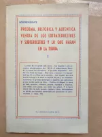 Portada del libro Próxima histórica y auténtica venida de los extraterrestres y lo que harán en la Tierra, de Jeremías López De S..