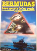Portada del libro El triángulo de las Bermudas base secreta de los OVNIs, de Jean Prachan.