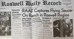 Portada del Roswell Daily Record del 8 de julio de 1947