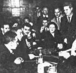 Fernando Sesma, a la derecha, durante una reunión